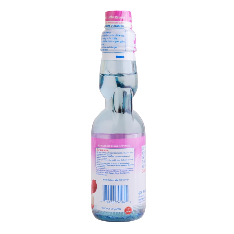 Shirakiku Ramune Soda - Lychee Flavor