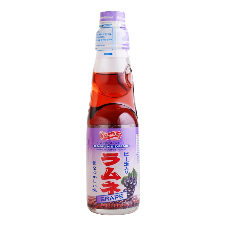 Shirakiku Ramune Soda - Grape Flavor