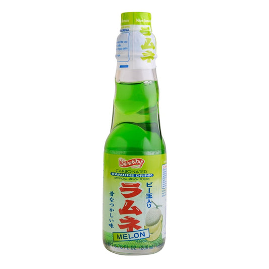 Shirakiku Ramune Soda - Melon Flavor