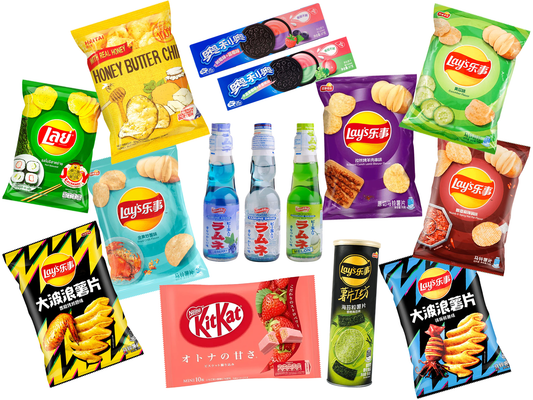 "THE MEGA MUNCHIE" 15-Piece Snacks and Soda Bundle (Asia)