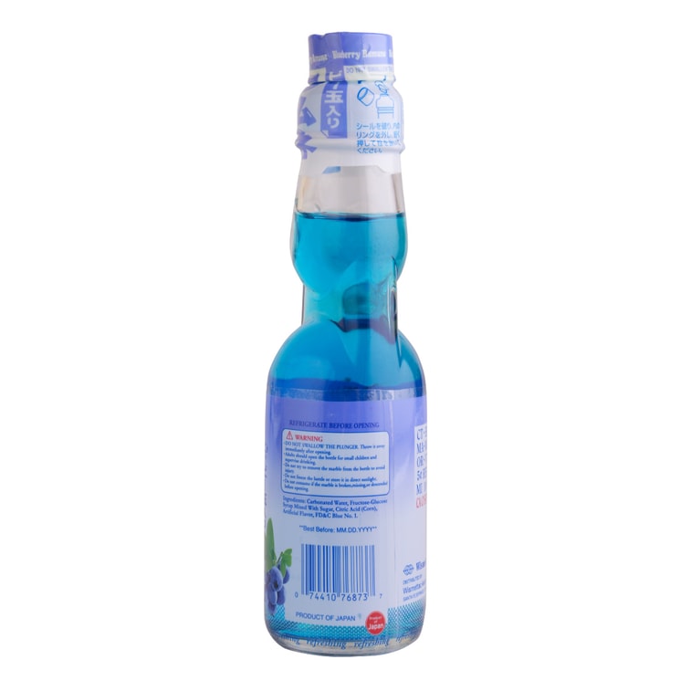 Shirakiku Ramune Soda - Blueberry Flavor